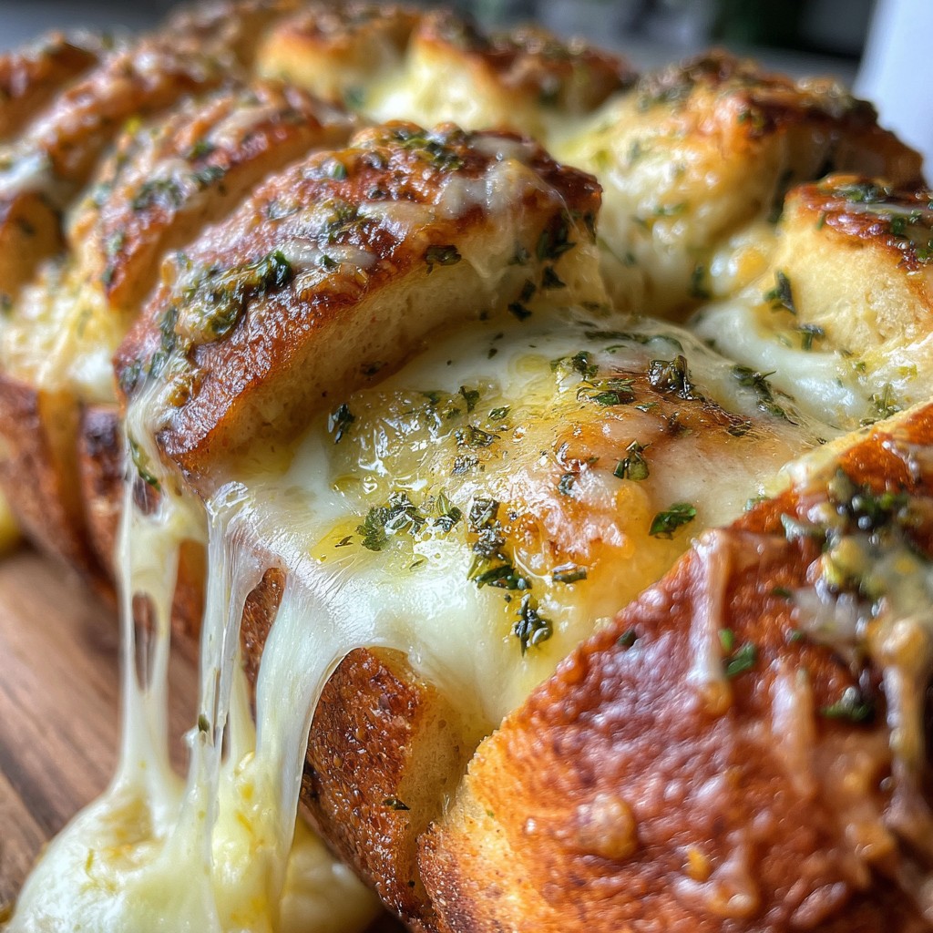 Christmas Tree Cheese Bread – Warm, Gooey & Party-Perfect