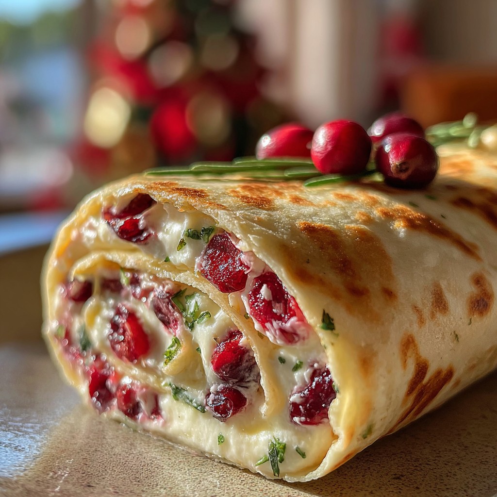 Cranberry Cream Cheese Roll Ups – Perfect for Christmas Parties