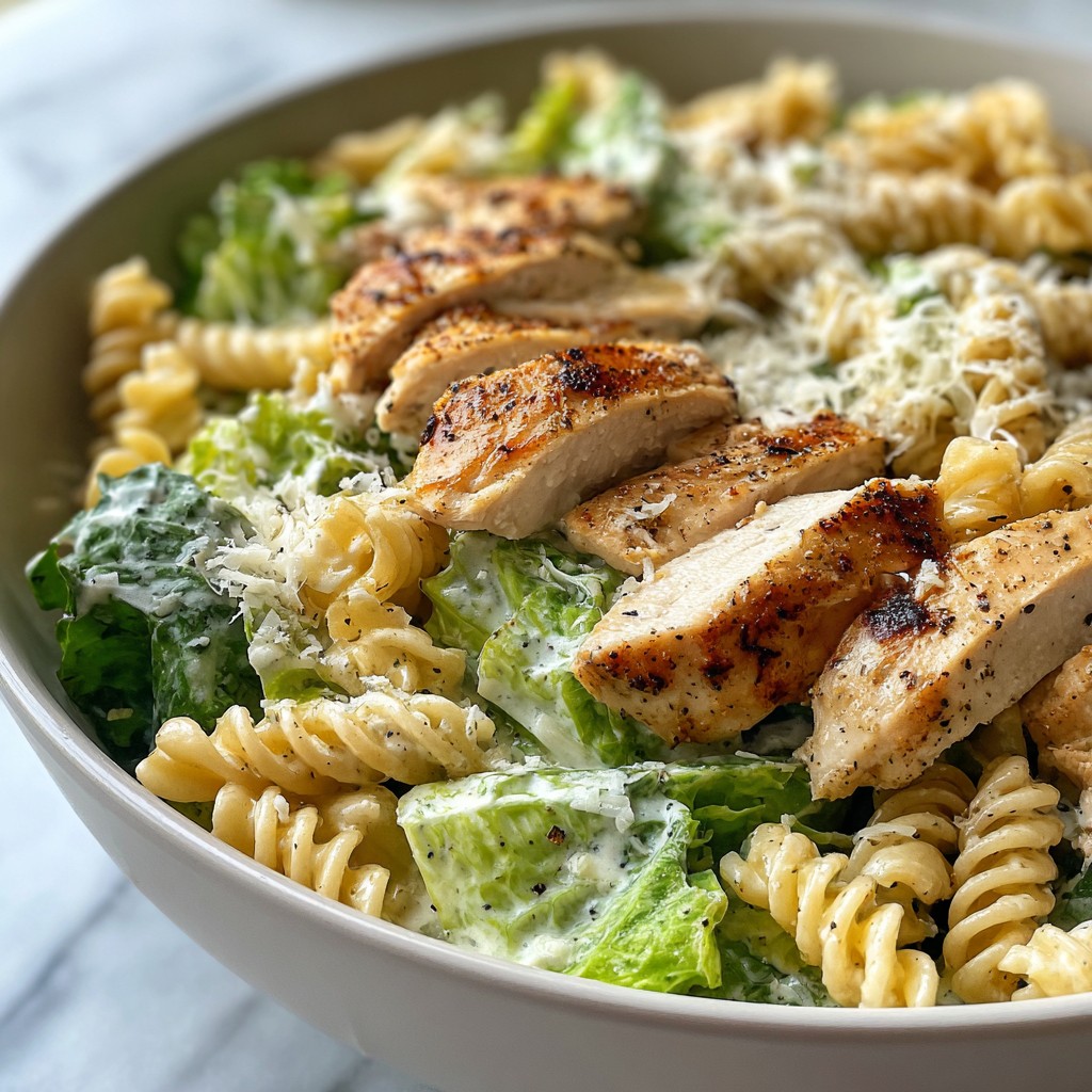 Creamy Chicken Caesar Pasta Salad