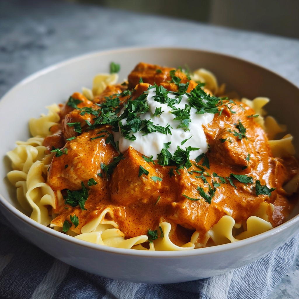 Easy Chicken Paprikash Recipe