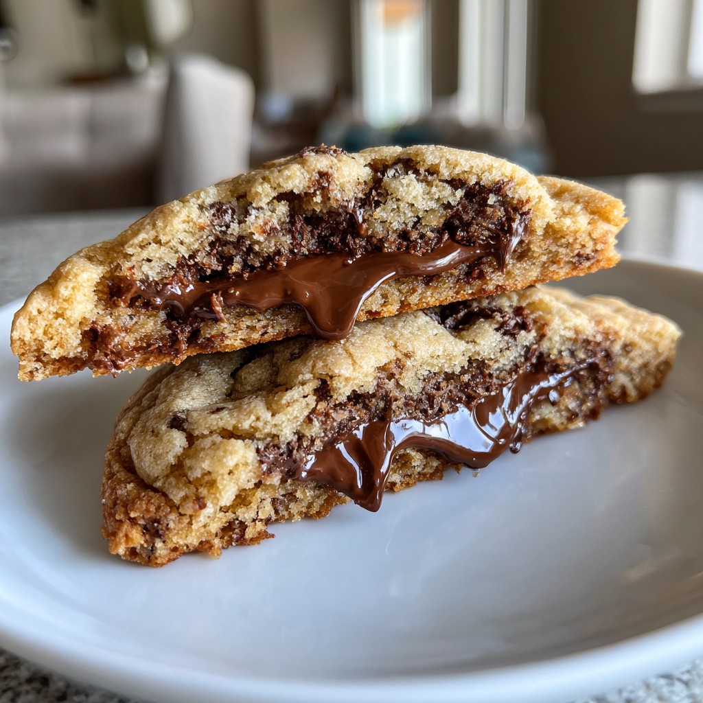 Nutella Stuffed Cookies Recipe