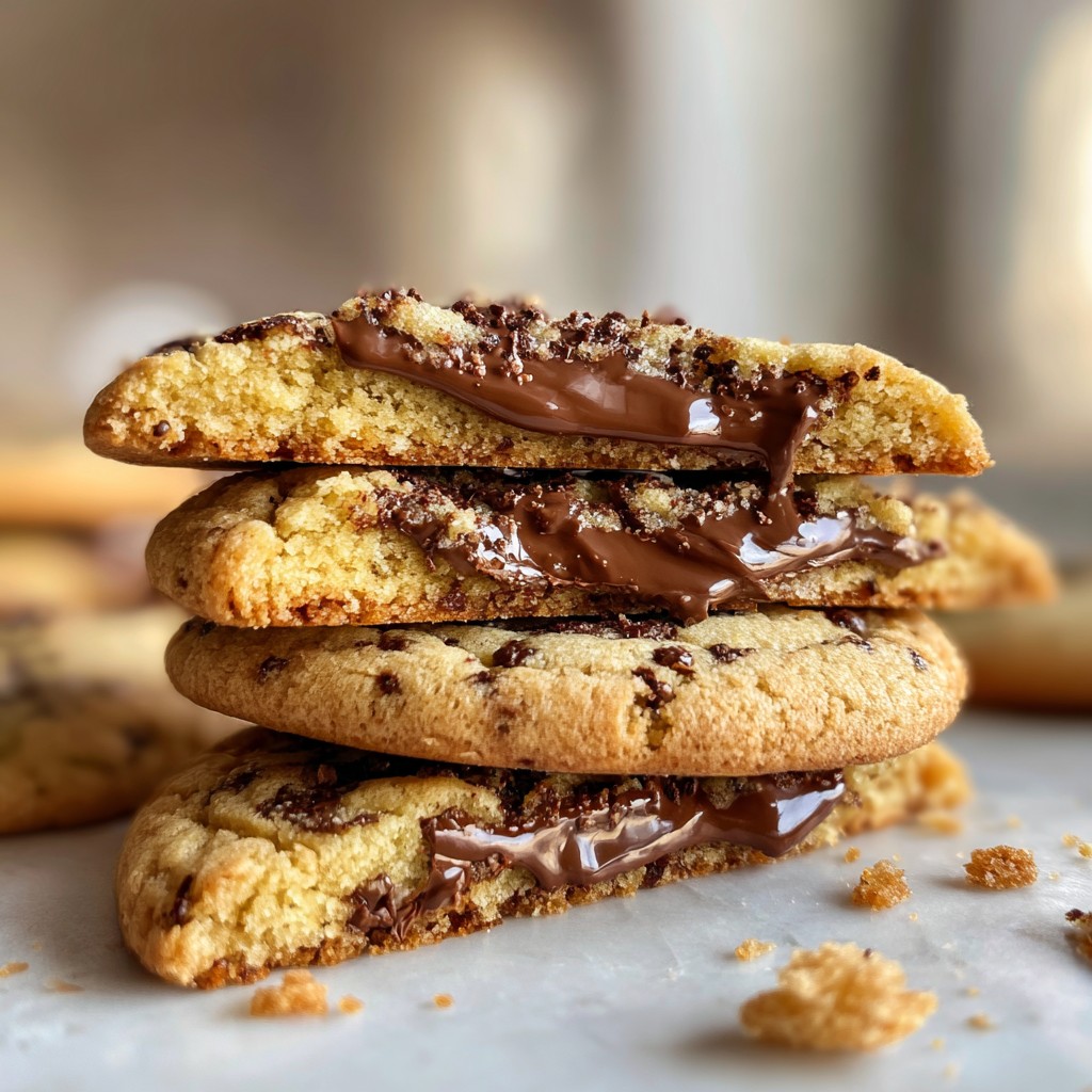 Nutella Stuffed Cookies Recipe