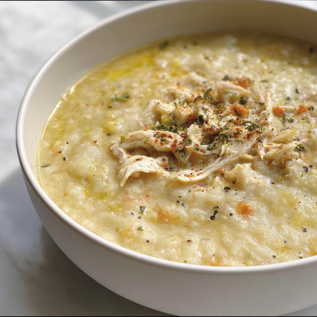 Cauliflower Chicken Soup – Creamy, Healthy & Filling