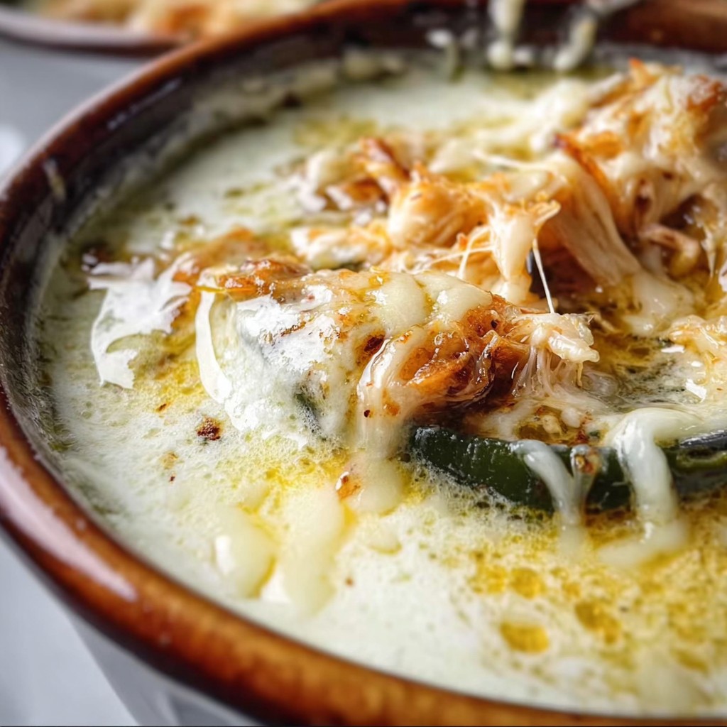 Cheesy Chili Relleno Soup with Chicken – Tex-Mex Comfort