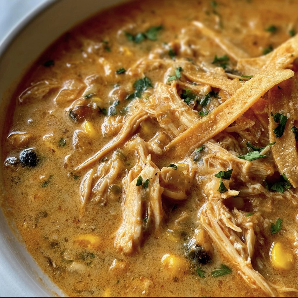 Creamy Chicken Tortilla Soup – Tex-Mex Comfort in a Bowl