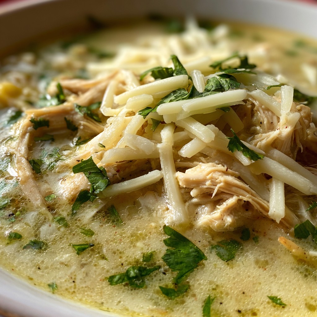 Creamy Green Enchiladas Chicken Soup