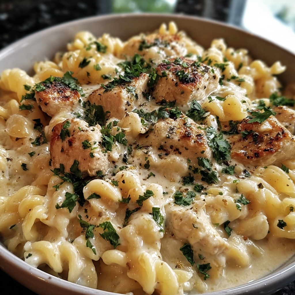 Easy Parmesan Chicken Pasta