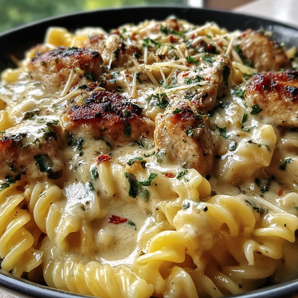 Easy Parmesan Chicken Pasta