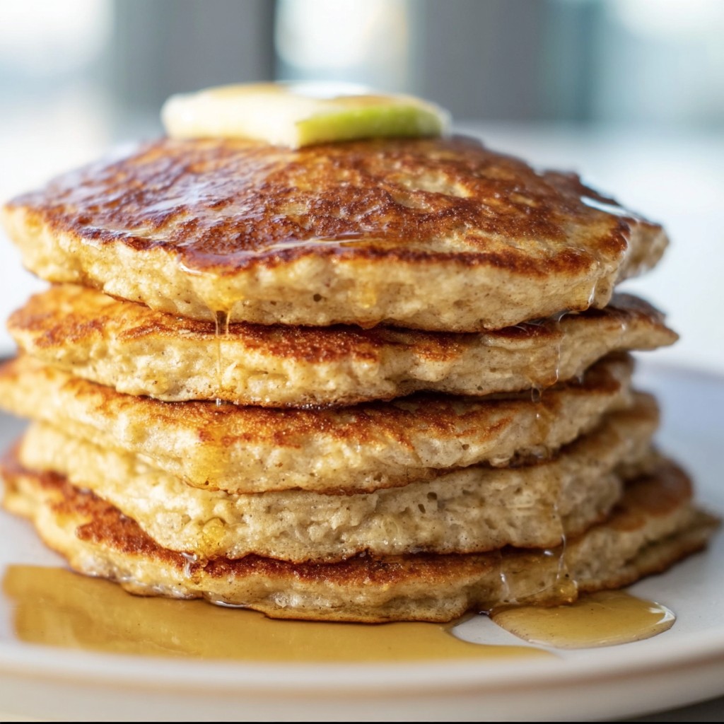 Flourless Apple Pancakes – With Oats & Cinnamon