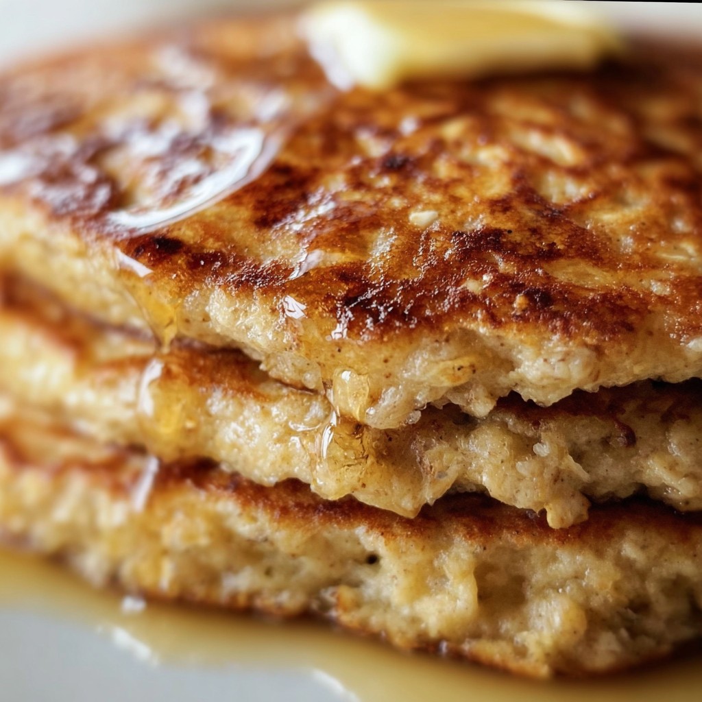 Flourless Apple Pancakes – With Oats & Cinnamon