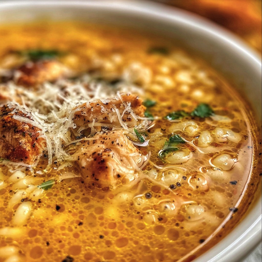 Healing Italian Chicken Soup – Garlic, Lemon & Herbs