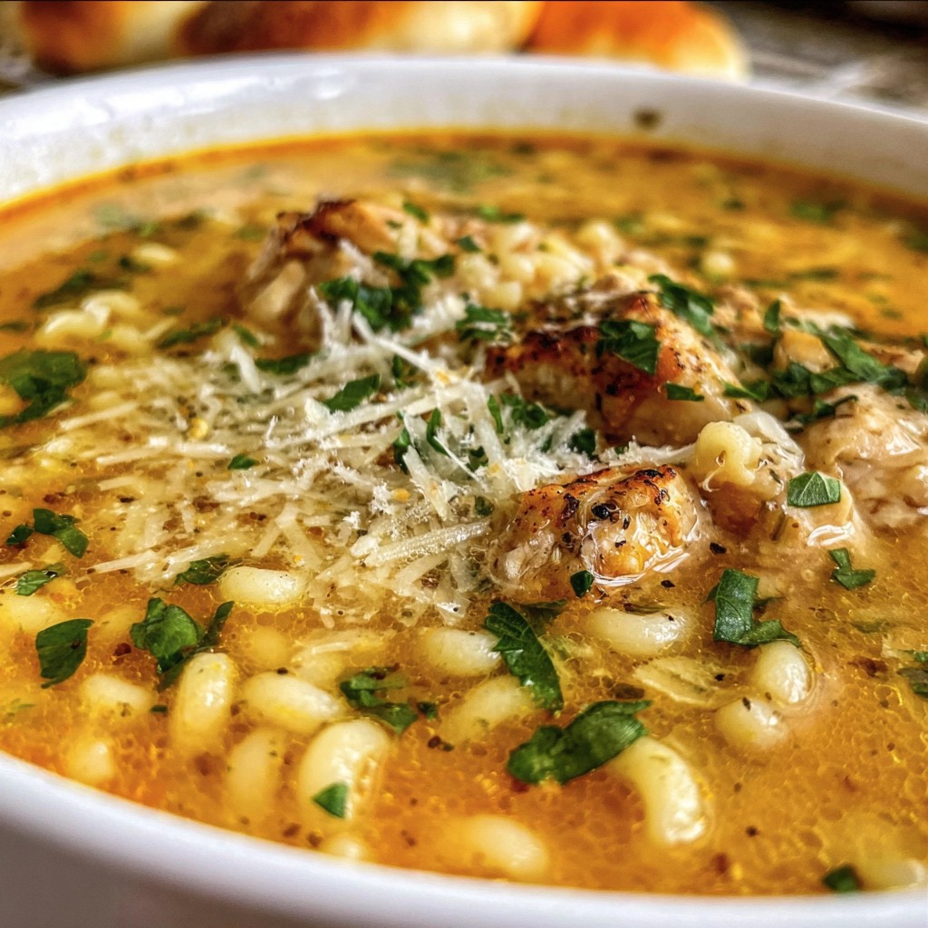Healing Italian Chicken Soup – Garlic, Lemon & Herbs