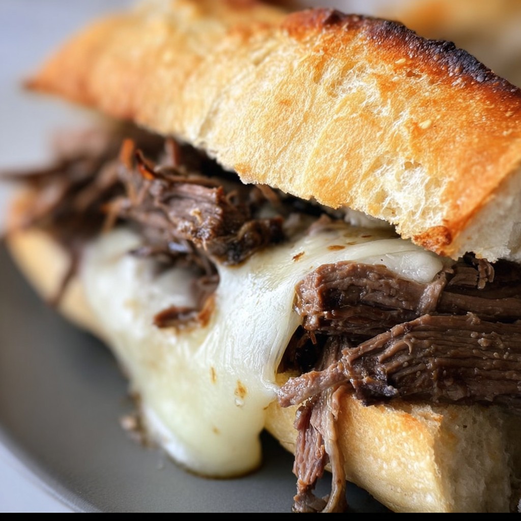 Tender French Dip Sandwiches from the Slow Cooker