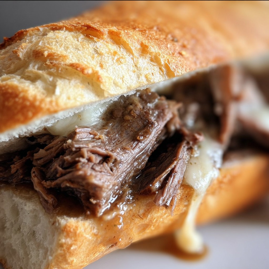 Tender French Dip Sandwiches from the Slow Cooker