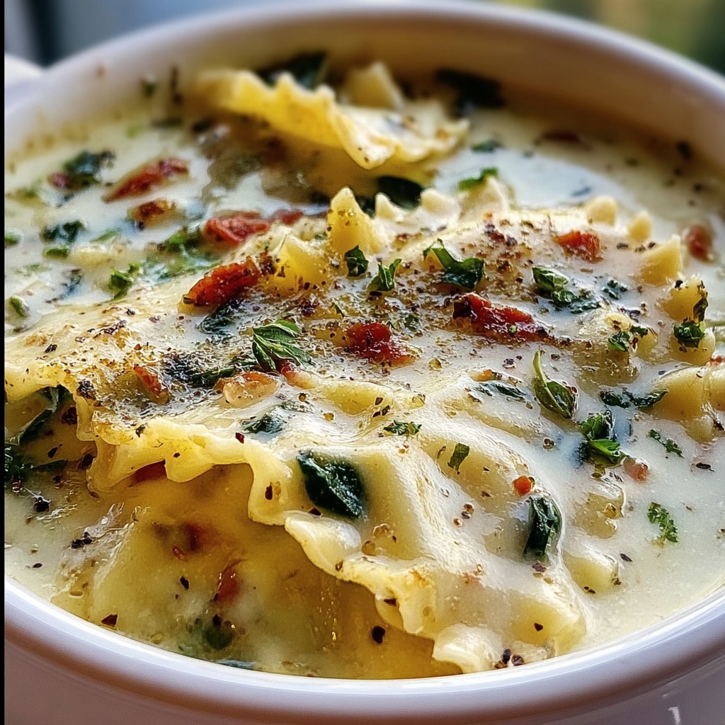 White Lasagna Soup – Creamy & Comforting